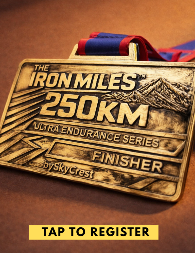 the iron miles 250km ultra endurance series medal